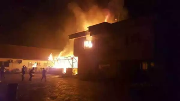 Heavy Fire Guts Residence Of Akwa Ibom Commissioner On Christmas Day(Photos)